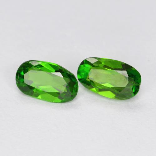 0,43 ct natürliche grüner Chromdiopsid-Edelsteine, Oval Schliff, VS