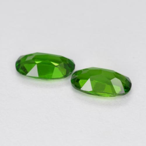 0,43 ct natürliche grüner Chromdiopsid-Edelsteine, Oval Schliff, VS