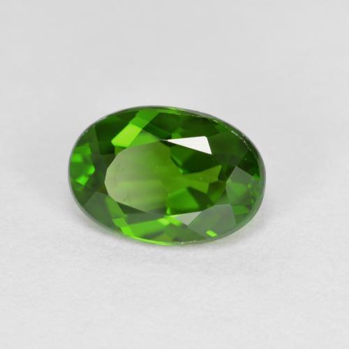 0,87 ctw natürlicher grüner Chromdiopsid, Oval Schliff, VVS