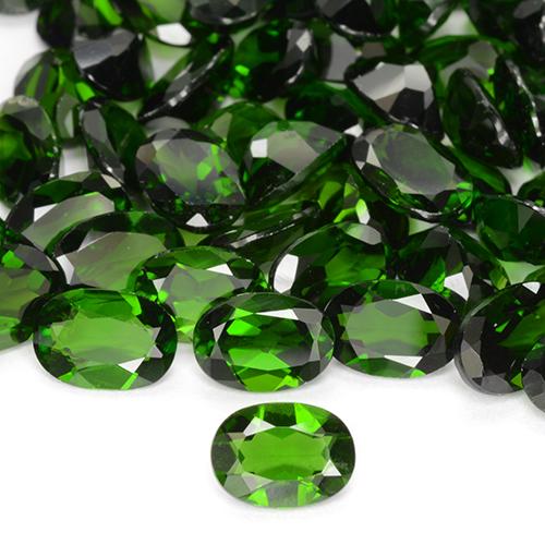 3,89 ct natürliche grüner Chromdiopsid-Edelsteine, Oval Schliff, VS