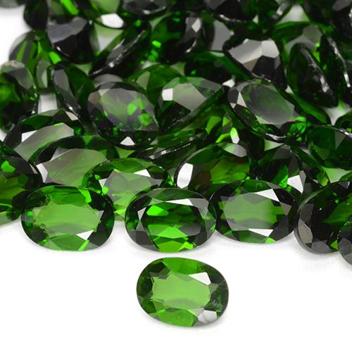 3,89 ct natürliche grüner Chromdiopsid-Edelsteine, Oval Schliff, VS