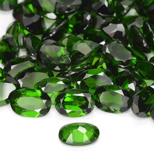 3,89 ct natürliche grüner Chromdiopsid-Edelsteine, Oval Schliff, VS