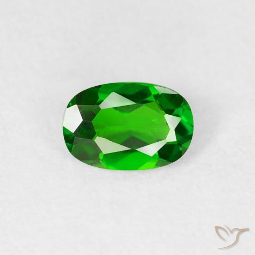 0.50ct Natürlicher Helles Waldgrün Chromdiopsid, Oval, VS