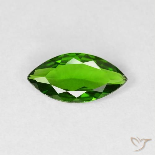 0.85ct Natürlicher Helles Waldgrün Chromdiopsid, Marquise, VVS-VS