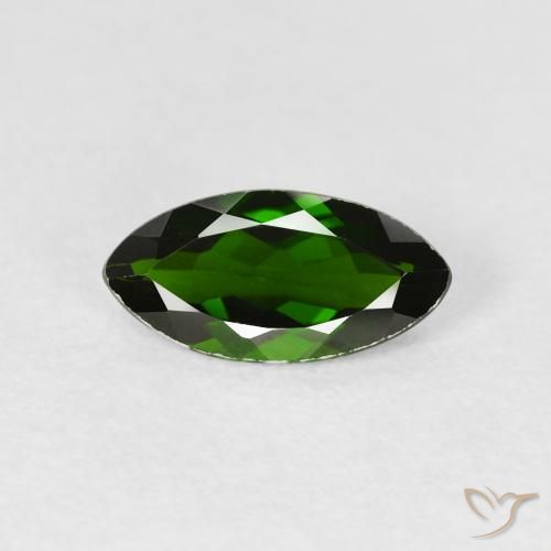 1.17ct Natürlicher dunkelgrün Chromdiopsid, Marquise, VVS-VS