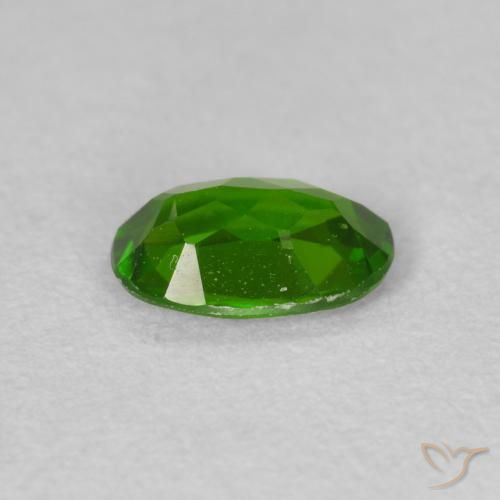 9,17 ctw natürlicher Medium Dark-Green Chromdiopsid, Oval, VS