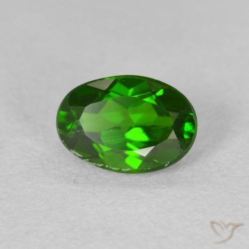 9,17 ctw natürlicher Medium Dark-Green Chromdiopsid, Oval, VS