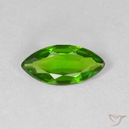 0.80ct Natürlicher Medium Dark-Green Chromdiopsid, Marquise, VS