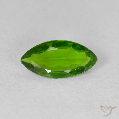 0.85ct Natürlicher Medium Dark-Green Chromdiopsid, Marquise, VS