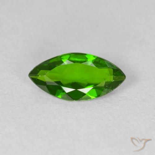 0.89ct Natürlicher Medium Dark-Green Chromdiopsid, Marquise, VS