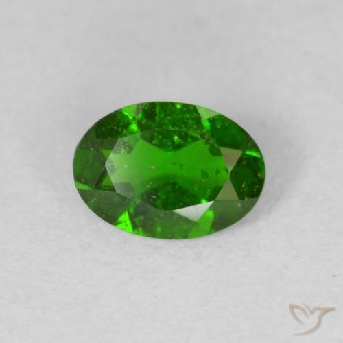 9,17 ctw natürlicher Medium Dark-Green Chromdiopsid, Oval, VS-SI