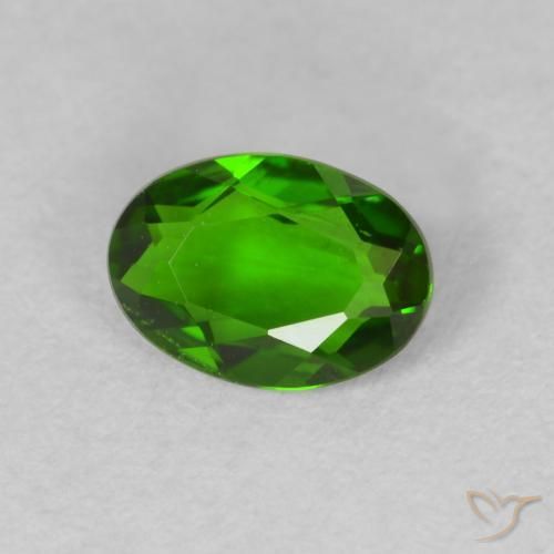 9,17 ctw natürlicher Medium Dark-Green Chromdiopsid, Oval, VVS-VS