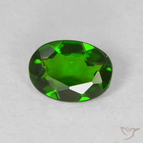 9,17 ctw natürlicher Medium Dark-Green Chromdiopsid, Oval, VVS-VS