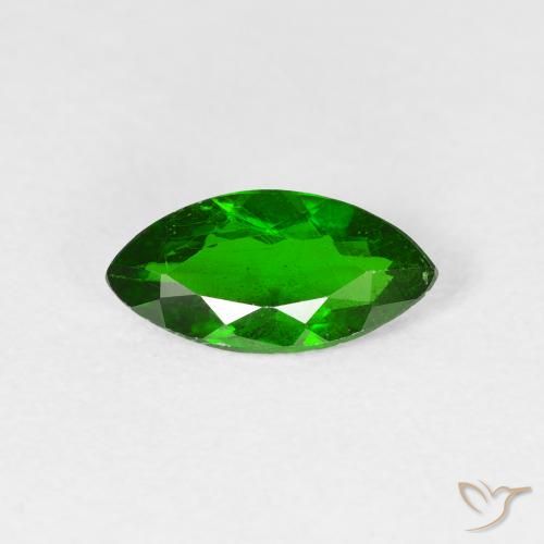 0.98ct Natürlicher Helles Waldgrün Chromdiopsid, Marquise, VS-SI