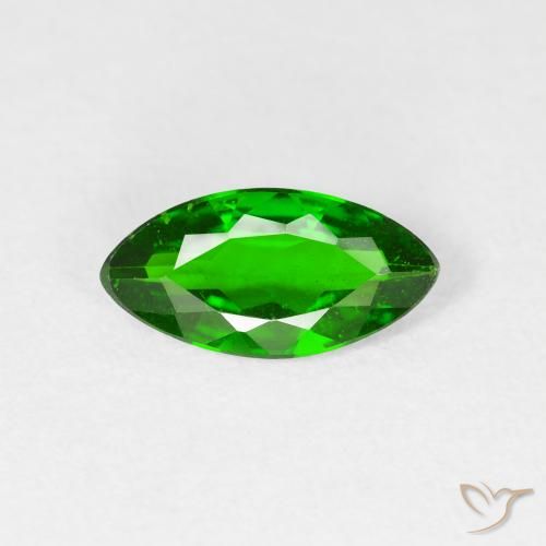 0.91ct Natürlicher dunkelgrün Chromdiopsid, Marquise, VS-SI