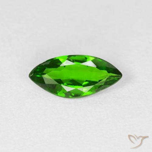 0.80ct Natürlicher Helles Waldgrün Chromdiopsid, Marquise, VS