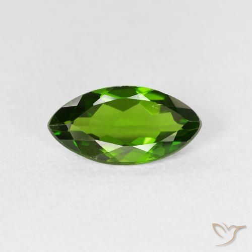1.14ct Natürlicher Medium Dark-Green Chromdiopsid, Marquise, VS-SI