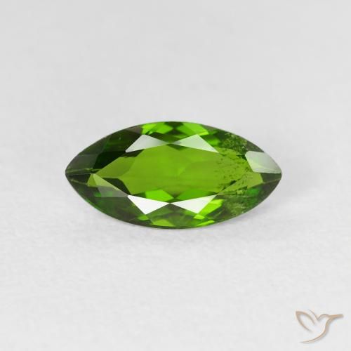 1.18ct Natürlicher Medium Dark-Green Chromdiopsid, Marquise, VS-SI