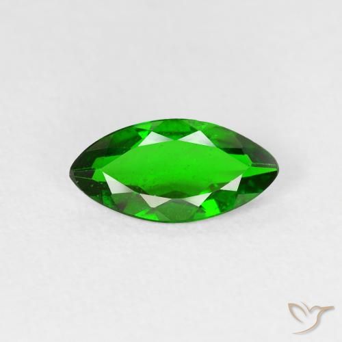 0.93ct Natürlicher Intensives Grün Chromdiopsid, Marquise, VS-SI