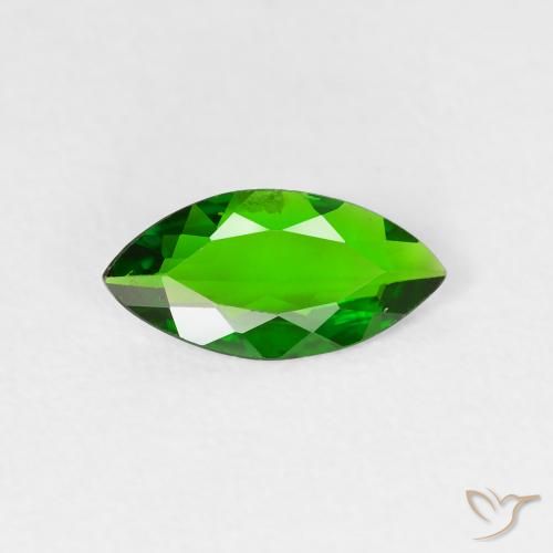 0.70ct Natürlicher Intensives Grün Chromdiopsid, Marquise, VS-SI