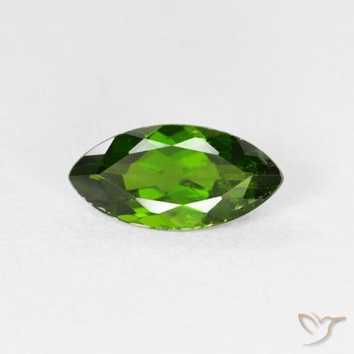 1.20ct Natürlicher Medium Dark-Green Chromdiopsid, Marquise, VS-SI