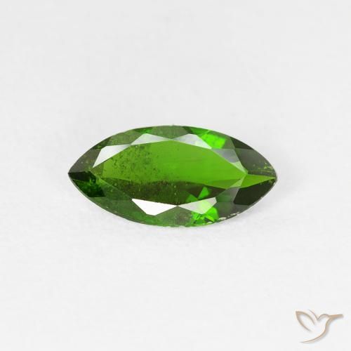 0.89ct Natürlicher dunkelgrün Chromdiopsid, Marquise, VS-SI