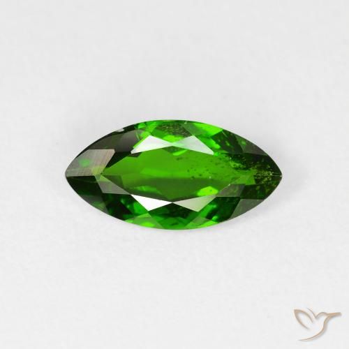 1.12ct Natürlicher dunkelgrün Chromdiopsid, Marquise, VS-SI