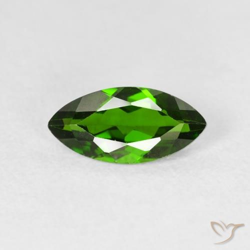 1.18ct Natürlicher Medium Dark-Green Chromdiopsid, Marquise, VS-SI
