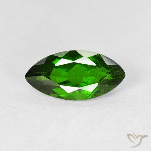 1.28ct Natürlicher Medium Dark-Green Chromdiopsid, Marquise, VS-SI