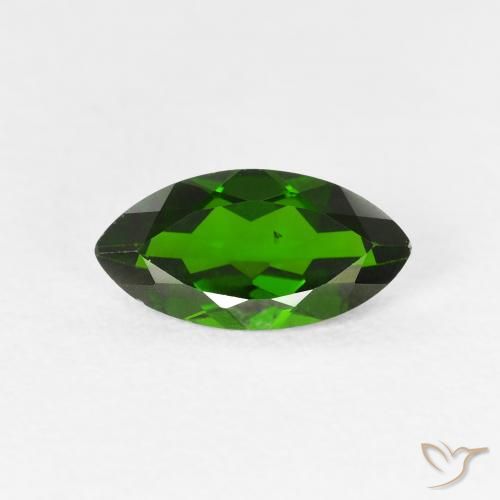 1.18ct Natürlicher Medium Dark-Green Chromdiopsid, Marquise, VS-SI