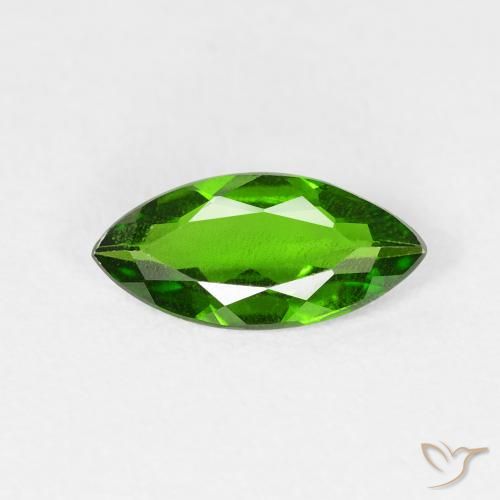 0.81ct Natürlicher Medium Dark-Green Chromdiopsid, Marquise, VS