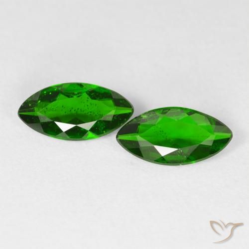 2.14 ct natürliche Medium Dark-Green Chromdiopsid-Edelsteine, Marquise, VS-SI