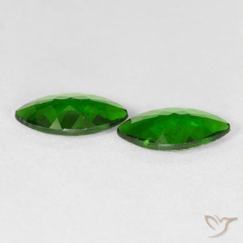 2.14 ct natürliche Medium Dark-Green Chromdiopsid-Edelsteine, Marquise, VS-SI