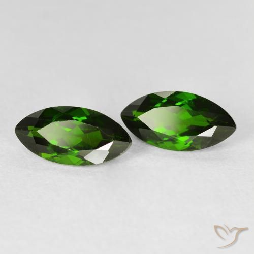 2.79 ct natürliche Medium Dark-Green Chromdiopsid-Edelsteine, Marquise, VS-SI