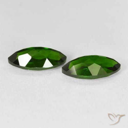 2.79 ct natürliche Medium Dark-Green Chromdiopsid-Edelsteine, Marquise, VS-SI