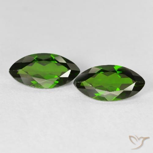 2.35ctw Natürlicher Medium Dark-Green Chromdiopsid, Marquise, VS-SI