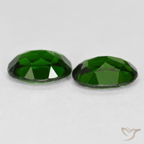 1.70 ct natürliche Waldgrün Chromdiopsid-Edelsteine, Oval, VS