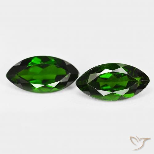 2.72ctw Natürlicher dunkelgrün Chromdiopsid, Marquise, VS