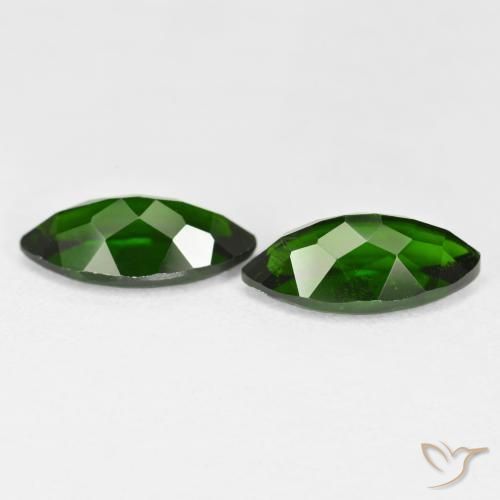2.72 ct natürliche dunkelgrün Chromdiopsid-Edelsteine, Marquise, VS