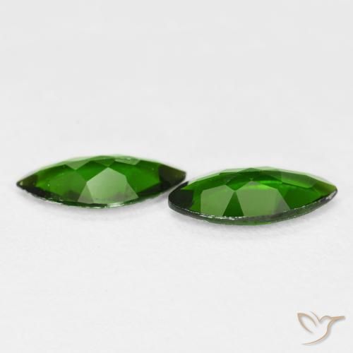 1.67 ct natürliche Medium Dark-Green Chromdiopsid-Edelsteine, Marquise, VS