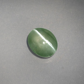 1,03 ctw natürlicher grüner Chrysoberyl Cat's Eye, Transparent, Transparent / Lichtdurchlässig