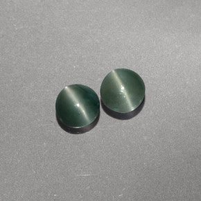  ct natürliche grüner Chrysoberyl Cat's Eye-Edelsteine, Transparent, Transparent / Lichtdurchlässig