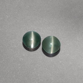 ct natürliche grüner Chrysoberyl Cat's Eye-Edelsteine, Transparent, Transparent / Lichtdurchlässig