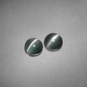  ct natürliche grüner Chrysoberyl Cat's Eye-Edelsteine, Transparent, Transparent / Lichtdurchlässig