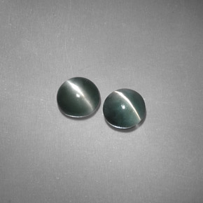  ct natürliche grüner Chrysoberyl Cat's Eye-Edelsteine, Transparent, Transparent / Lichtdurchlässig