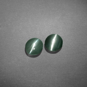  ct natürliche grüner Chrysoberyl Cat's Eye-Edelsteine, Oval Schliff, Lichtdurchlässig