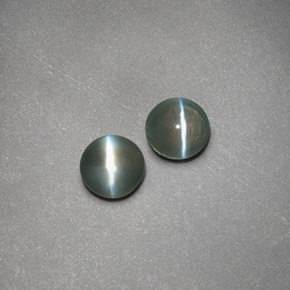  ct natürliche grüner Chrysoberyl Cat's Eye-Edelsteine, Transparent, Transparent / Lichtdurchlässig