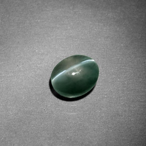 9,17 ctw natürlicher Grün Chrysoberyll-Katzenauge, Transparent, Transparent / Lichtdurchlässig
