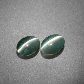  ct natürliche grüner Chrysoberyl Cat's Eye-Edelsteine, Oval Schliff, Lichtdurchlässig