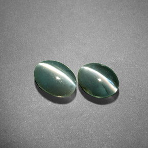  ct natürliche grüner Chrysoberyl Cat's Eye-Edelsteine, Oval Schliff, Lichtdurchlässig
